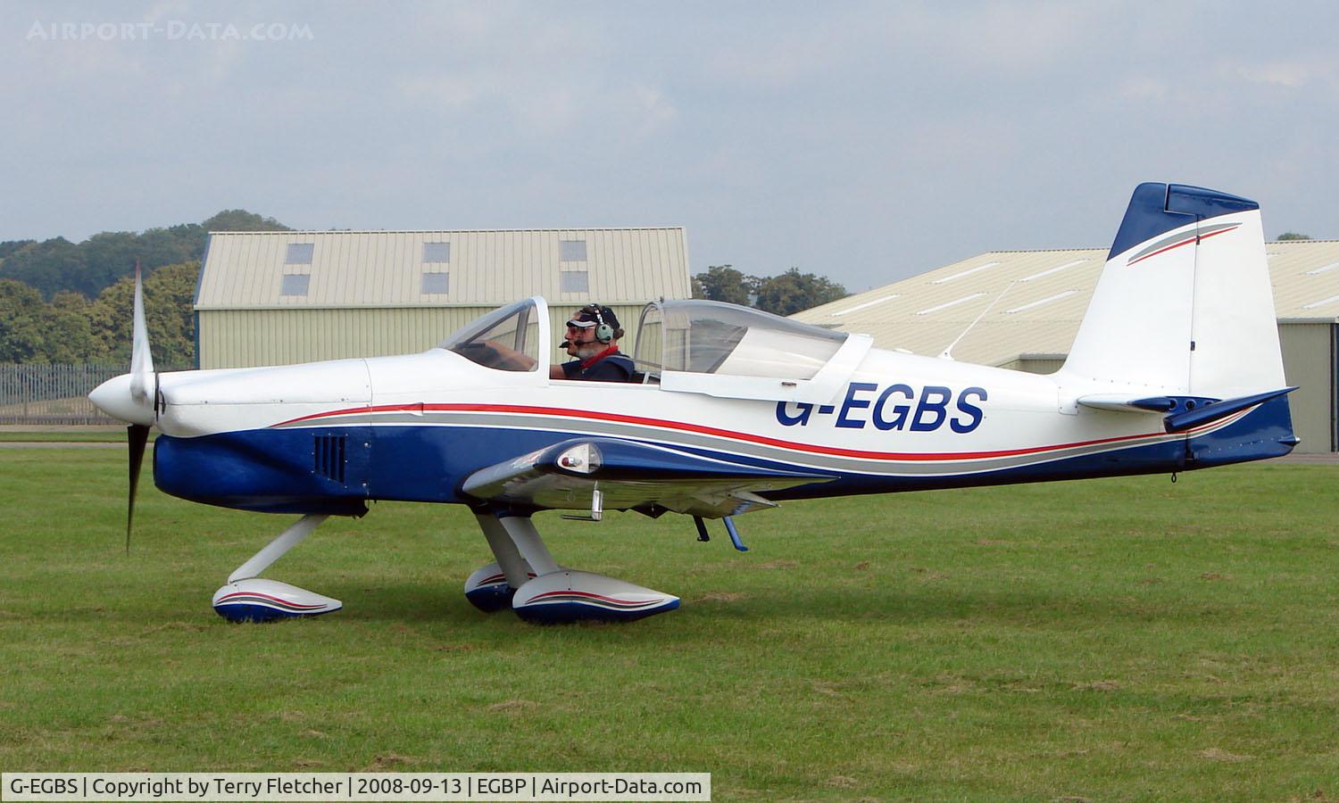 G-EGBS, 2005 Vans RV-9A C/N PFA 320-14234, Vans RV-9A on display at Kemble 2008 - Saturday - Battle of Britain Open Day