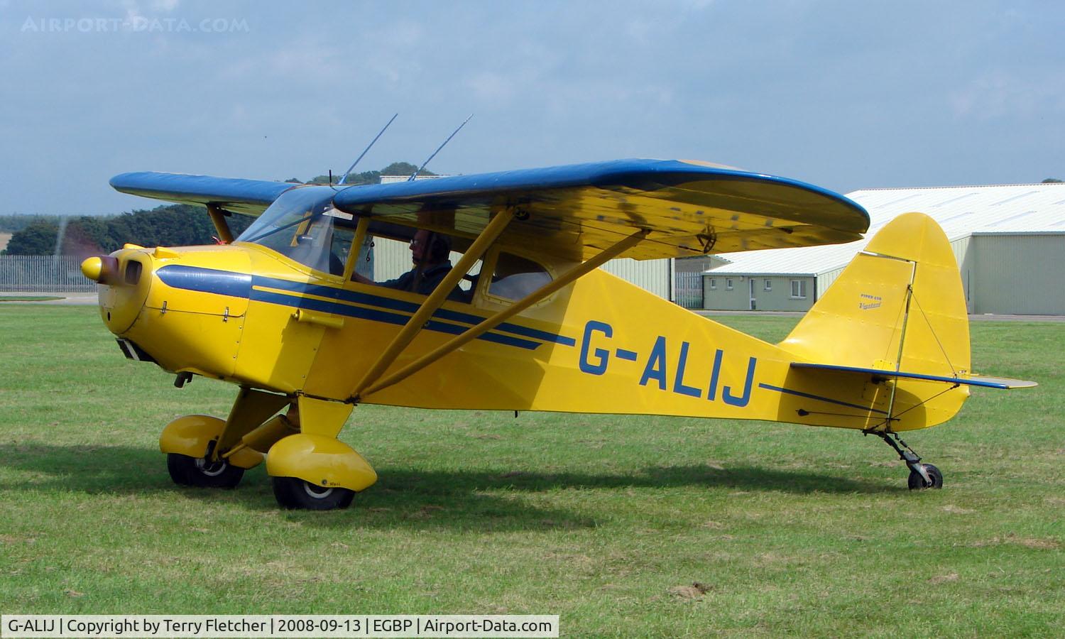 G-ALIJ, 1949 Piper PA-17 Vagabond C/N 17-166, Piper PA-17 on display at Kemble 2008 - Saturday - Battle of Britain Open Day