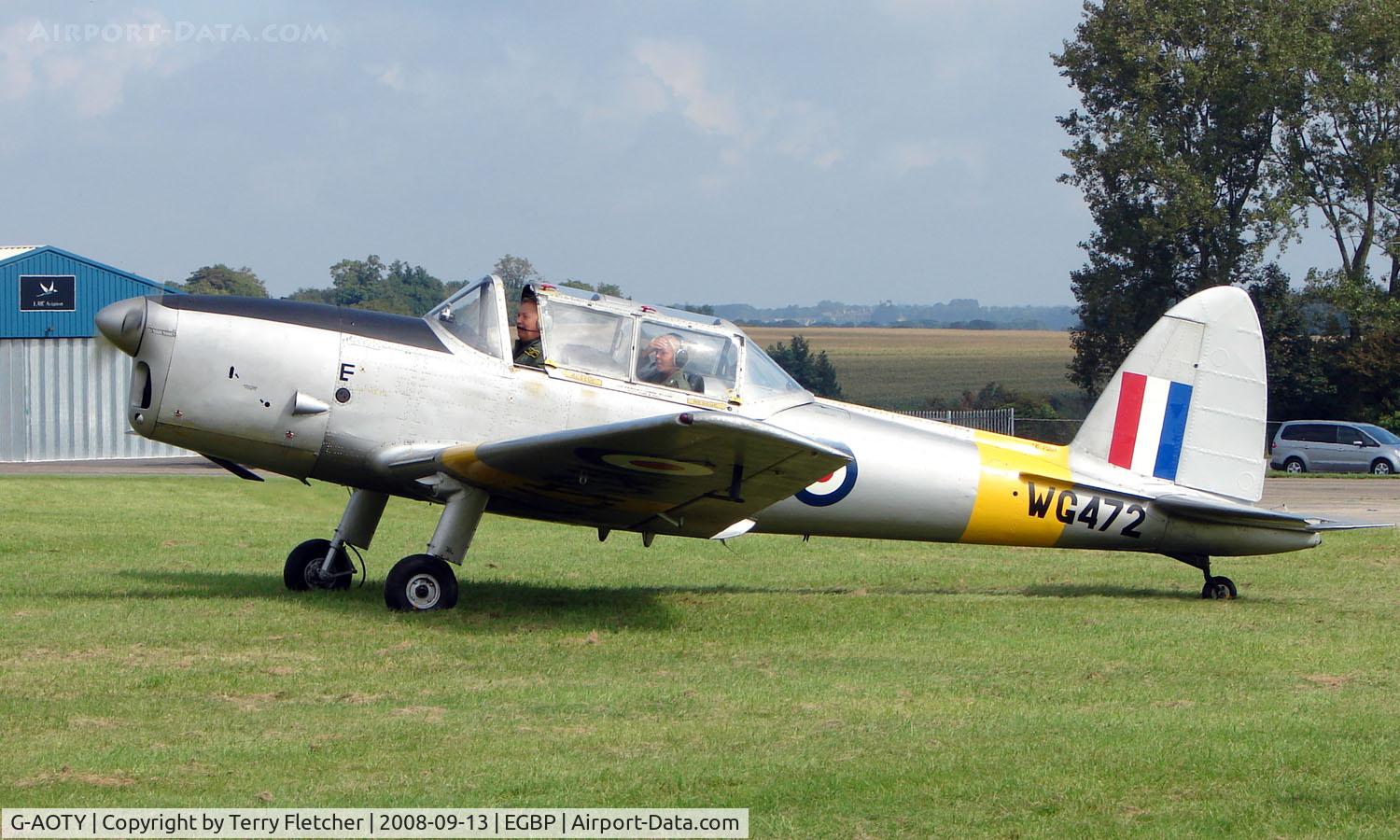 G-AOTY, 1951 De Havilland DHC-1 Chipmunk 22A C/N C1/0522, 1951 DHC-1 Chipmunk wears Serial WG472 - on display at Kemble 2008 - Saturday - Battle of Britain Open Day