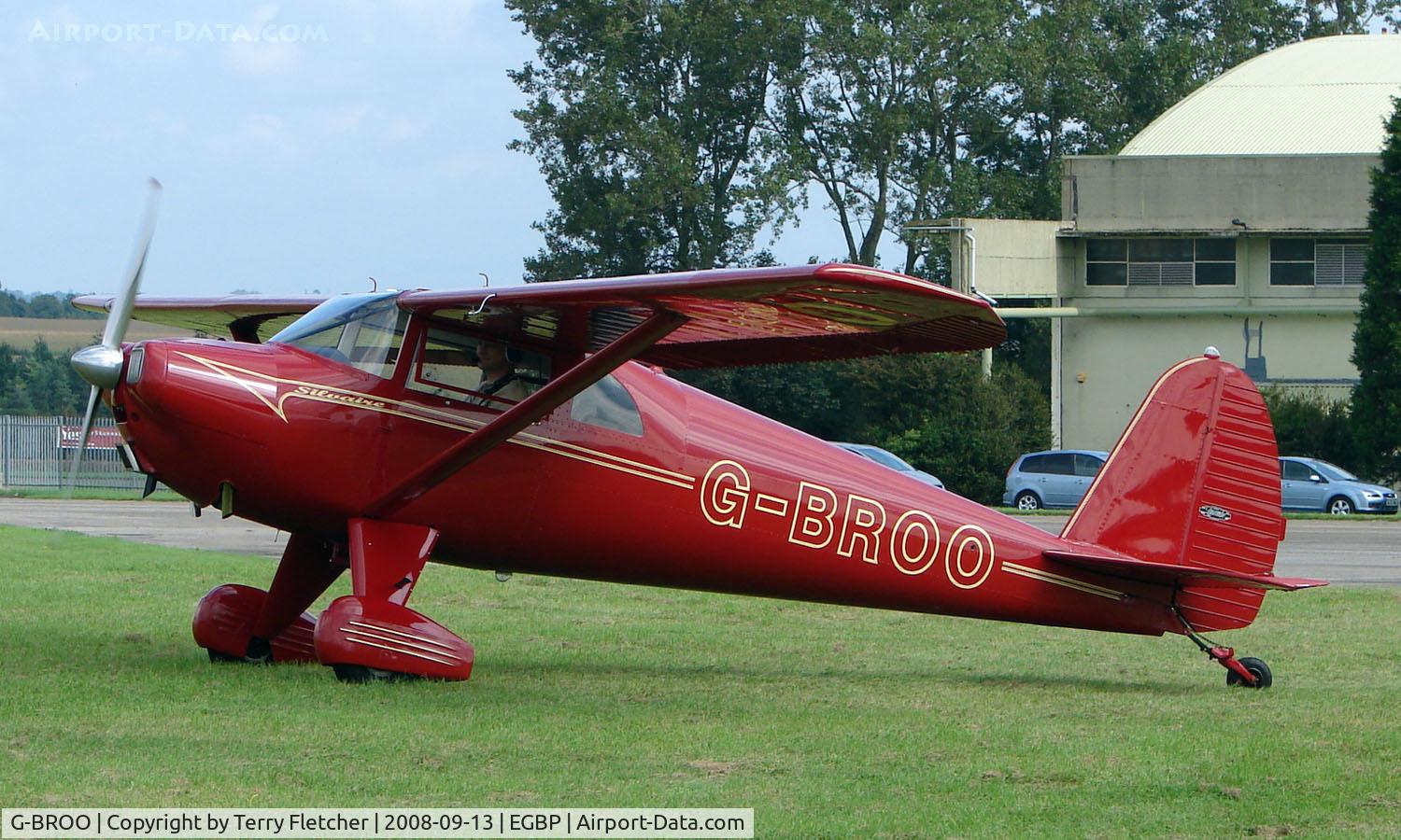 G-BROO, 1948 Luscombe 8E Silvaire C/N 6154, Immaculate 1948 Luscombe 8E on display at Kemble 2008 - Saturday - Battle of Britain Open Day