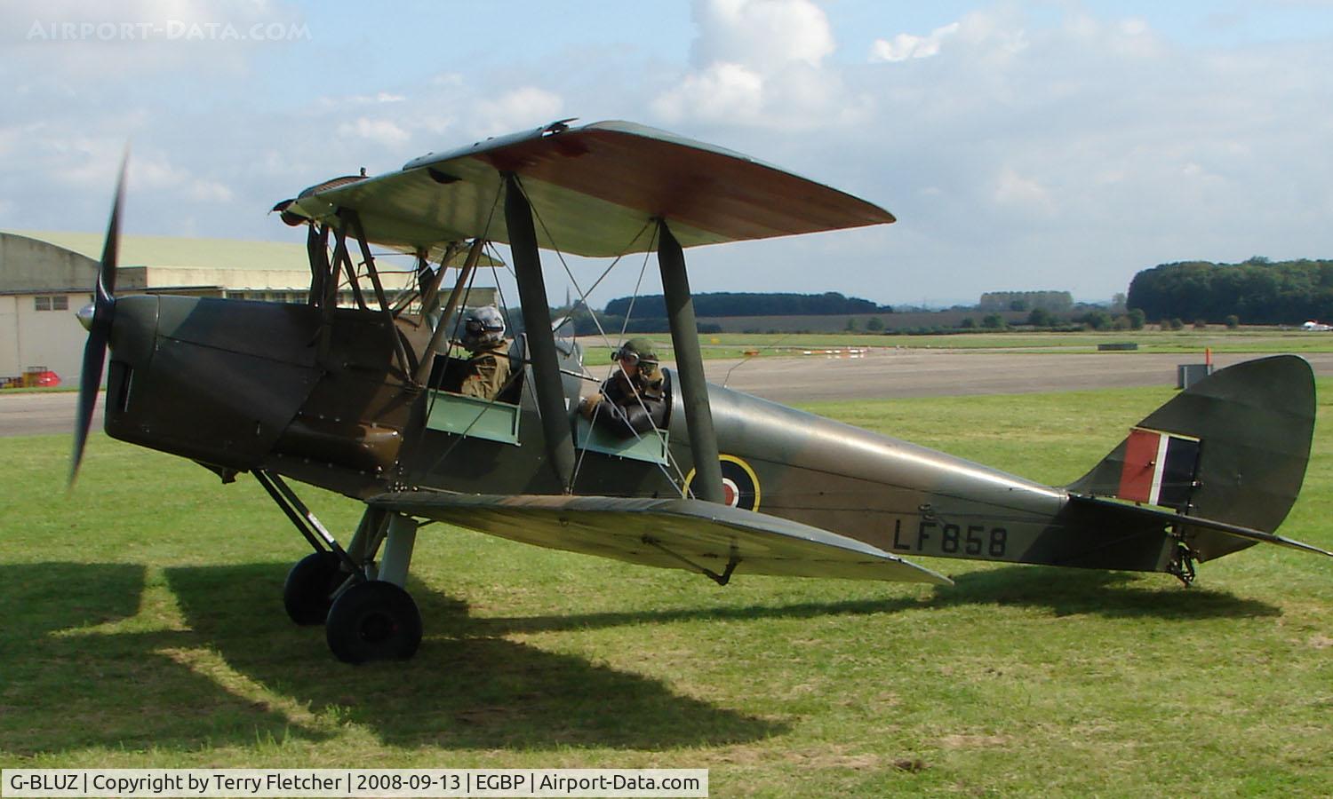 G-BLUZ, 1944 De Havilland DH.82B Queen Bee C/N 1435, 1944 De Havilland DH82B Queen Bee on display at Kemble 2008 - Saturday - Battle of Britain Open Day