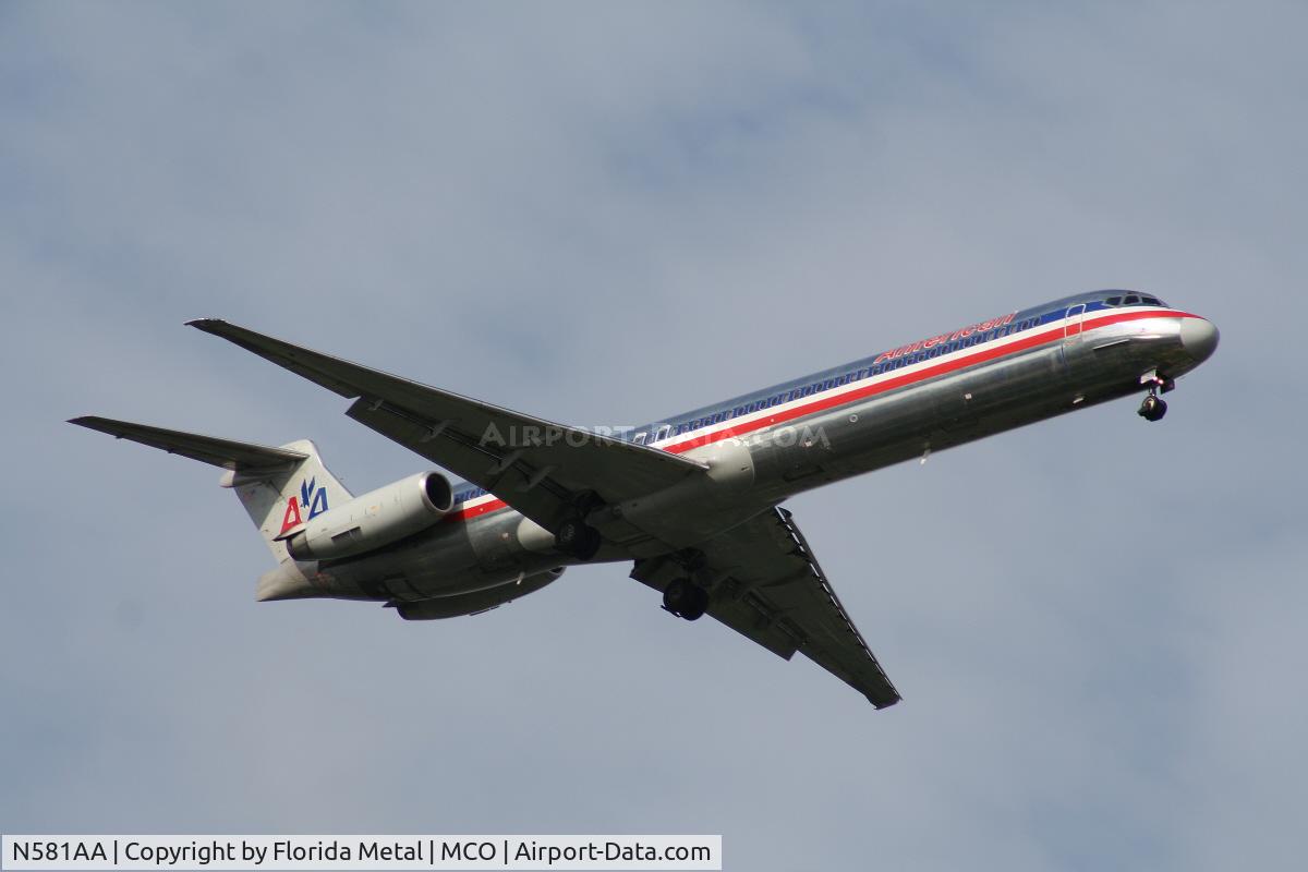 N581AA, 1991 McDonnell Douglas MD-82 (DC-9-82) C/N 53158, American MD-82