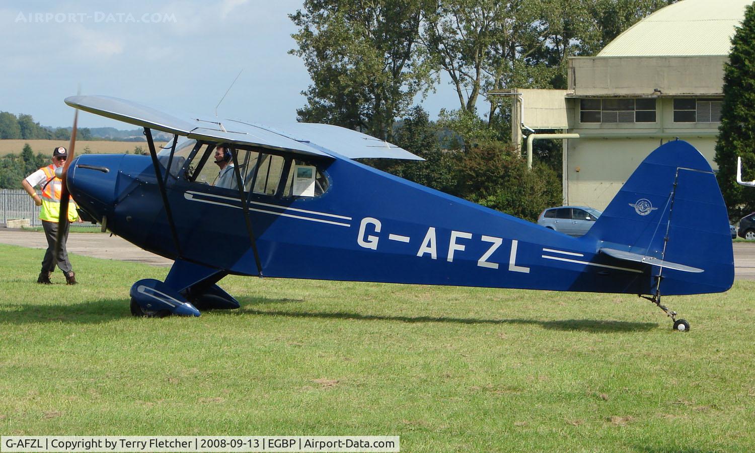 G-AFZL, 1939 Porterfield CP-50 Collegiate C/N 581, 1939 Porterfield CP50 on display at Kemble 2008 - Saturday - Battle of Britain Open Day