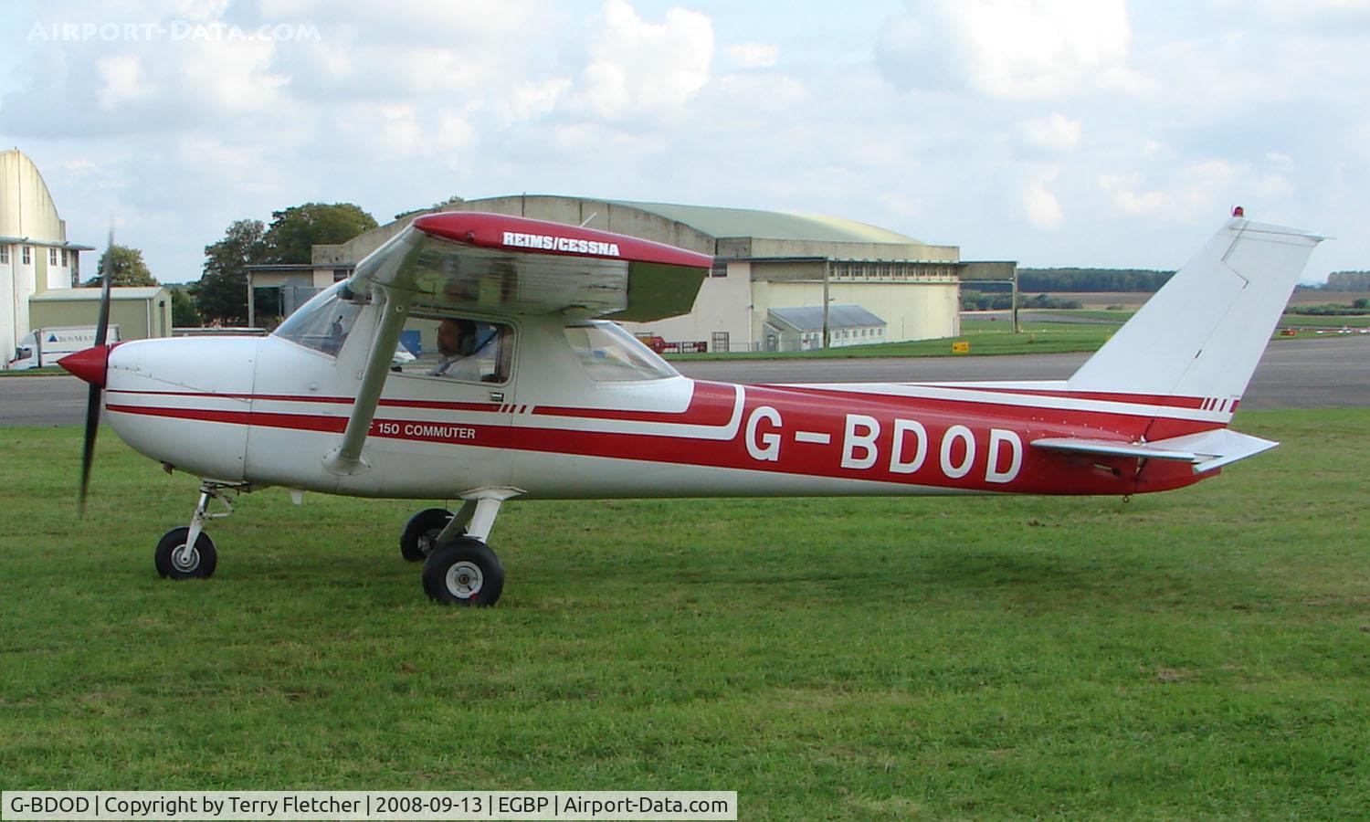 G-BDOD, 1975 Reims F150M C/N 1266, 1975 Cessna F150M on display at Kemble 2008 - Saturday - Battle of Britain Open Day