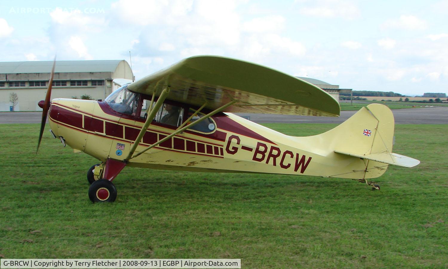 G-BRCW, 1946 Aeronca 11BC Chief C/N 11AC-366, 1946 Aerona 11BC on display at Kemble 2008 - Saturday - Battle of Britain Open Day