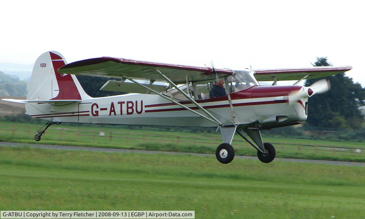 G-ATBU, 1964 Beagle A-61 Terrier 2 C/N B.635, on display at Kemble 2008 - Saturday - Battle of Britain Open Day