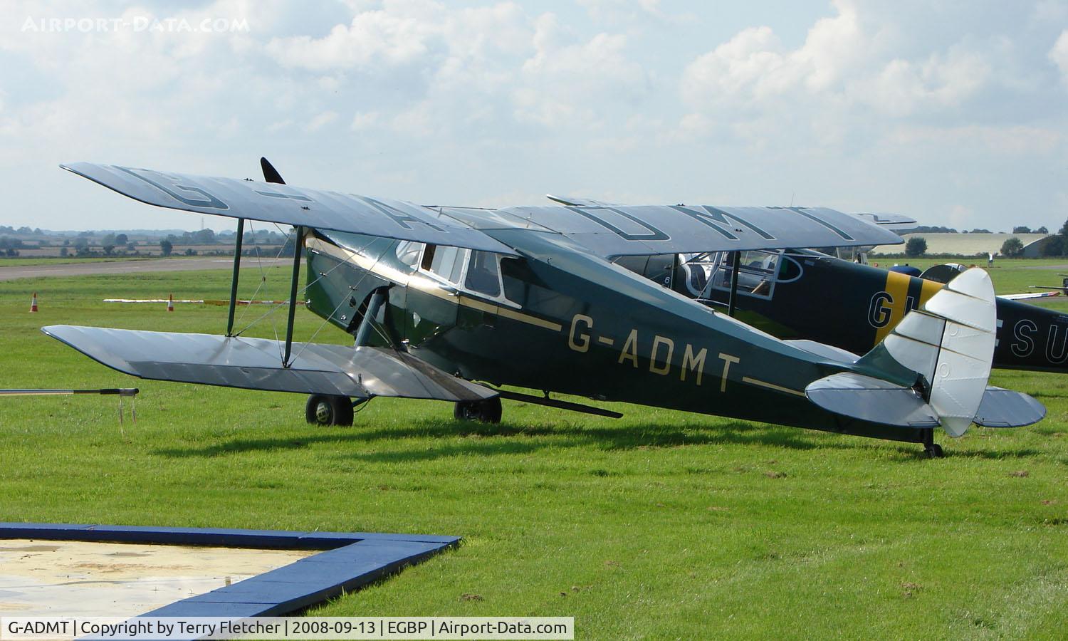 G-ADMT, 1936 De Havilland DH.87B Hornet Moth C/N 8093, 1936 DH87B Hornet Moth on display at Kemble 2008 - Saturday - Battle of Britain Open Day