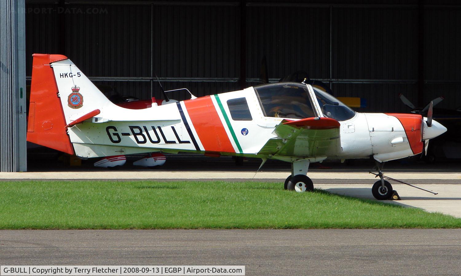 G-BULL, 1977 Scottish Aviation Bulldog Series 120 Model 128 C/N BH120/392, 1977 Bulldog Series 120 on display at Kemble 2008 - Saturday - Battle of Britain Open Day