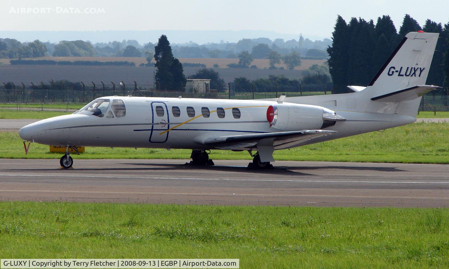 G-LUXY, 1982 Cessna 551  Citation II/SP C/N 551-0421, Citation 551 on display at Kemble 2008 - Saturday - Battle of Britain Open Day
