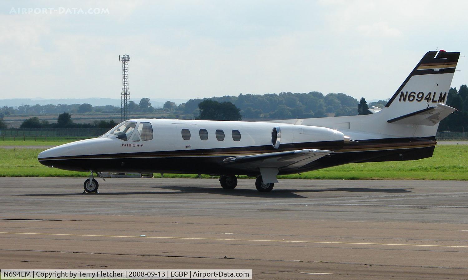 N694LM, 1977 Cessna 500 Citation C/N 500-0354, Citation 500 on display at Kemble 2008 - Saturday - Battle of Britain Open Day