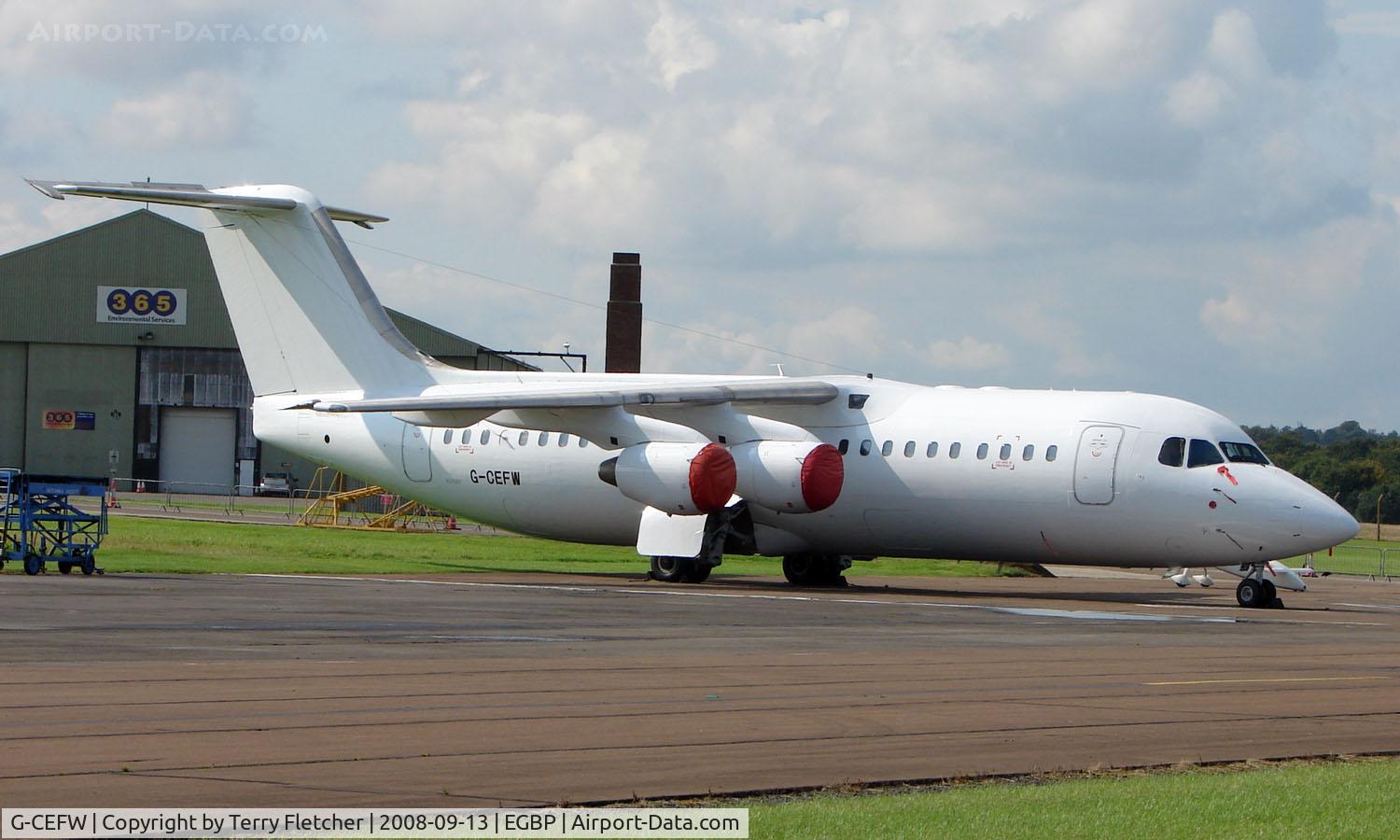 G-CEFW, 1994 British Aerospace Avro 146-RJ100 C/N E3243, BAE 146 in storage  at Kemble 2008 - Saturday - Battle of Britain Open Day
