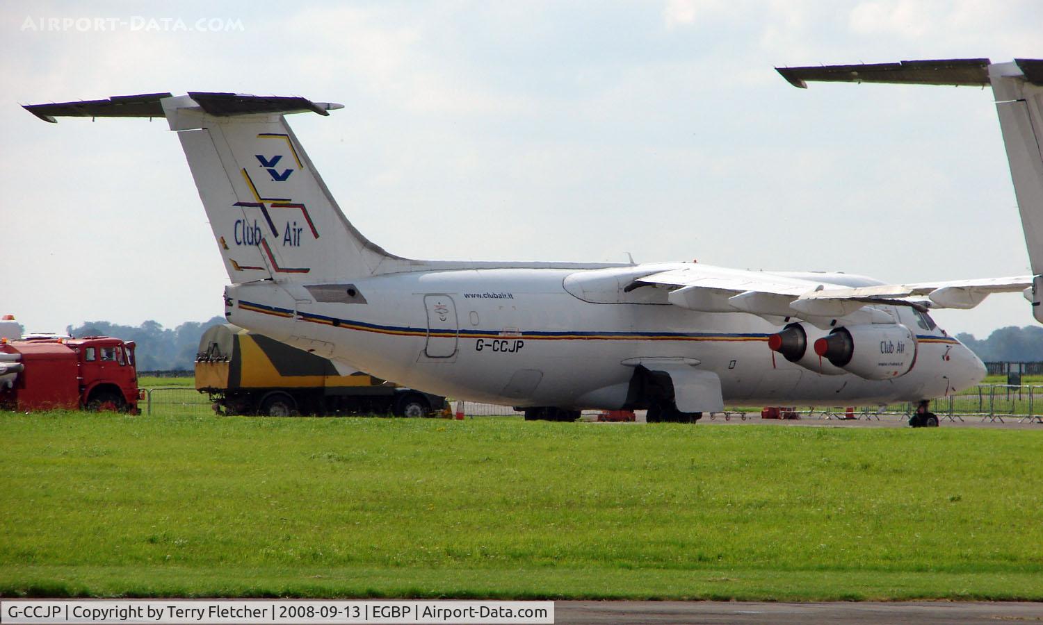 G-CCJP, 1986 British Aerospace BAe.146-200 C/N E2066, BAE 146 in storage  at Kemble 2008 - Saturday - Battle of Britain Open Day