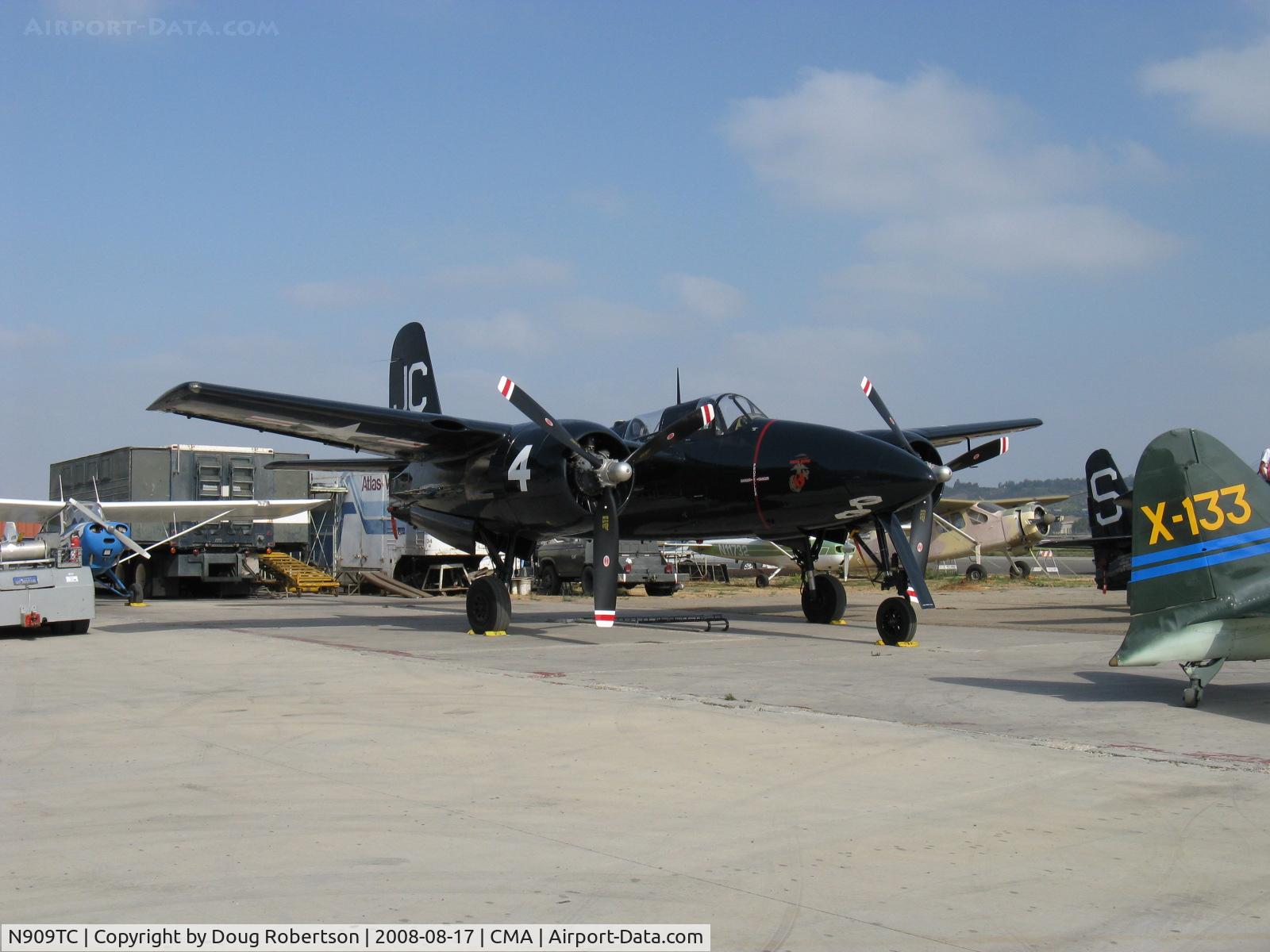 N909TC, 1945 Grumman F7F-3P Tigercat C/N 80425, 1945 Grumman F7F-3P TIGERCAT, two P&W R-2800s 2,100 Hp each, rare warbird
