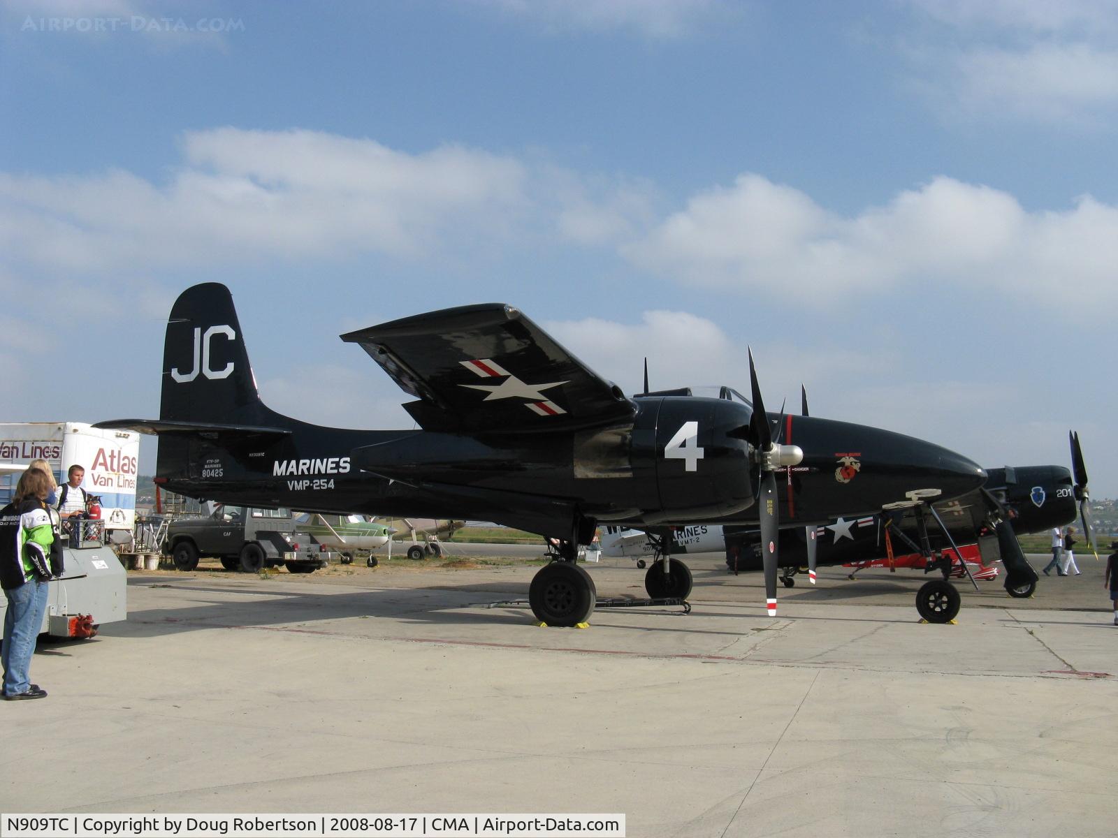 N909TC, 1945 Grumman F7F-3P Tigercat C/N 80425, 1945 Grumman F7F-3P TIGERCAT, two P&W R-2800s 2,100 Hp each, rare warbird