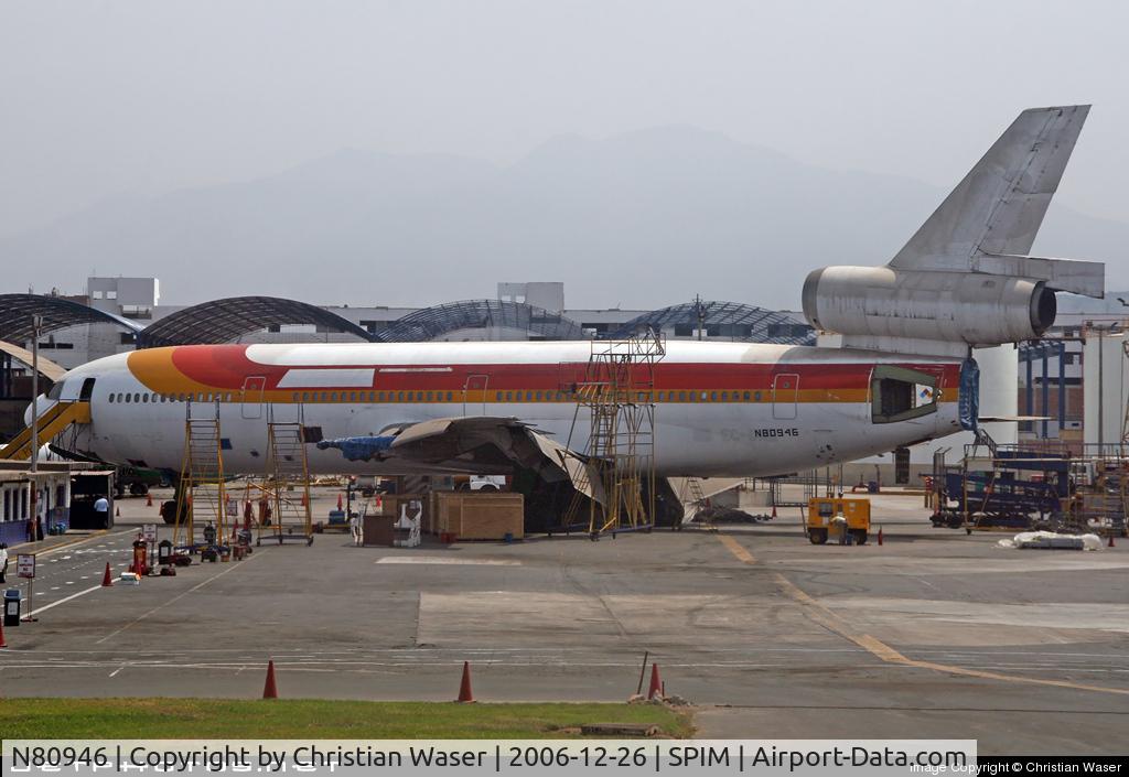 N80946, 1980 McDonnell Douglas DC-10-30 C/N 47834, Iberia retired DC-10 in Peru