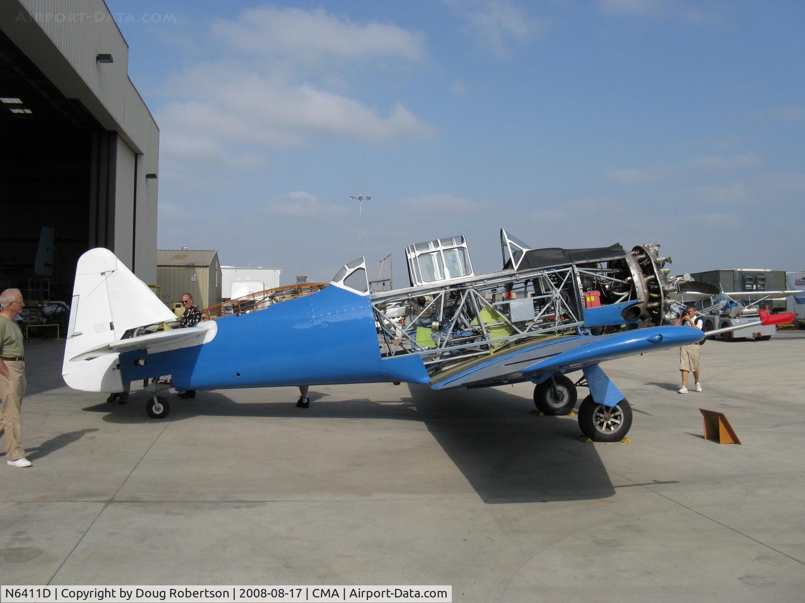 N6411D, 1942 North American SNJ-4 Texan C/N 88-10117, North American T-6 TEXAN, in Rebuild/Restoration, Commemorative Air Force