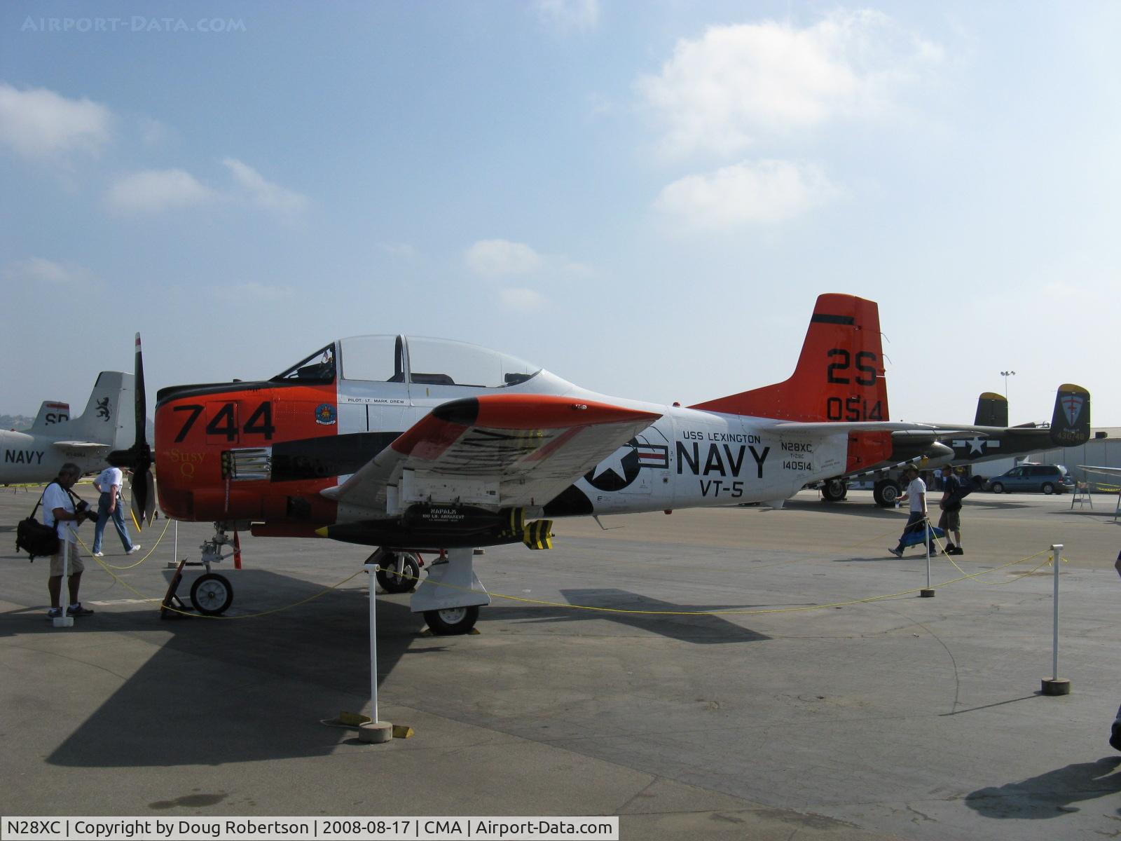 N28XC, 1954 North American T-28C Trojan C/N 226-91 (140514), 1954 North American T-28C TROJAN 'Susy Q', Wright R-1820 Cyclone 1,425 Hp