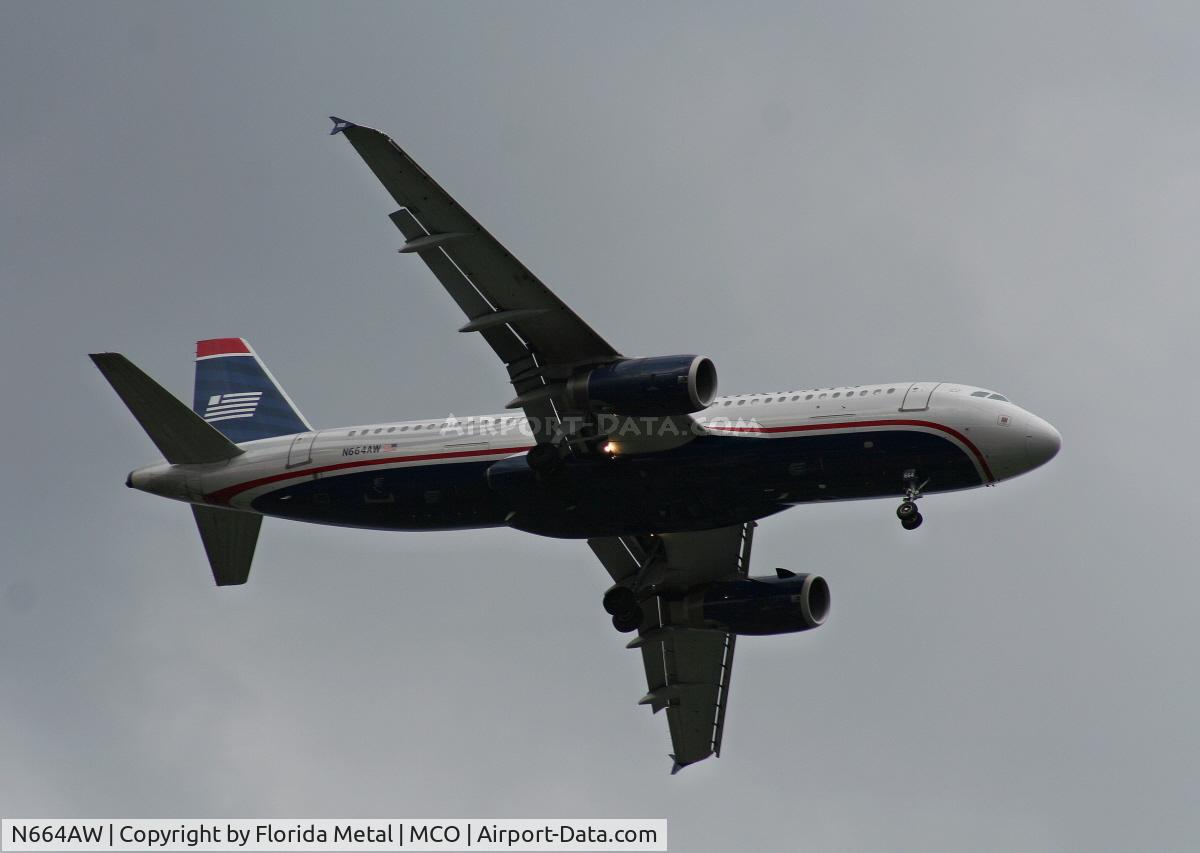 N664AW, 2001 Airbus A320-232 C/N 1621, US Airways A320 from PHX