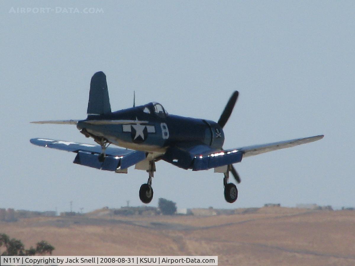 N11Y, Goodyear FG-1D Corsair C/N Not found (67087/N11Y), 2008 Travis Air Expo