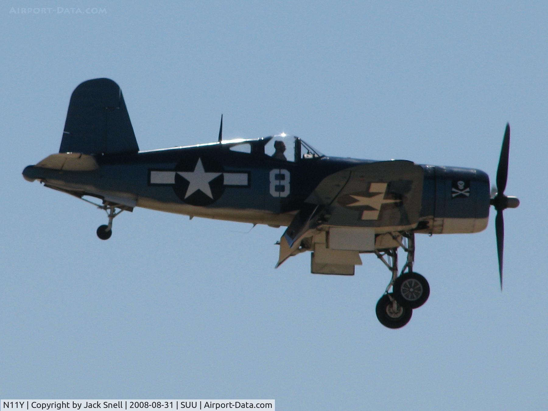 N11Y, Goodyear FG-1D Corsair C/N Not found (67087/N11Y), 2008 Travis Air Expo