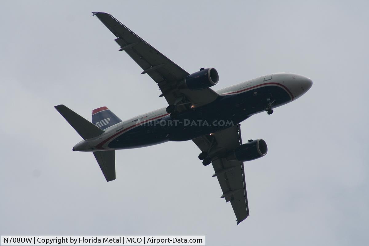 N708UW, 1999 Airbus A319-112 C/N 0972, US Airways A319