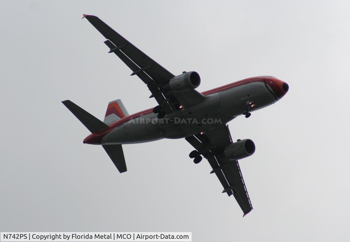 N742PS, 2000 Airbus A319-112 C/N 1275, USA Airways (PSA Retrojet) A319