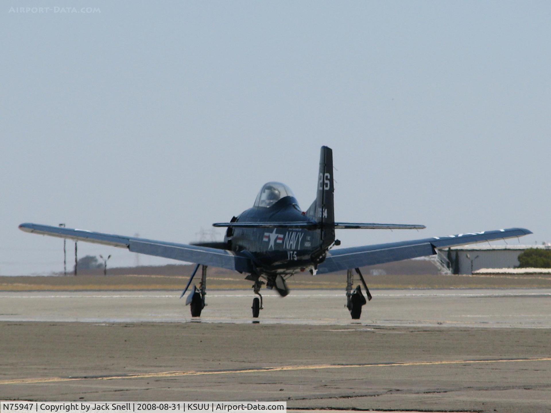 N75947, 1957 North American T-28C Trojan C/N 226-231 (140654), 2008 Travis Air Expo