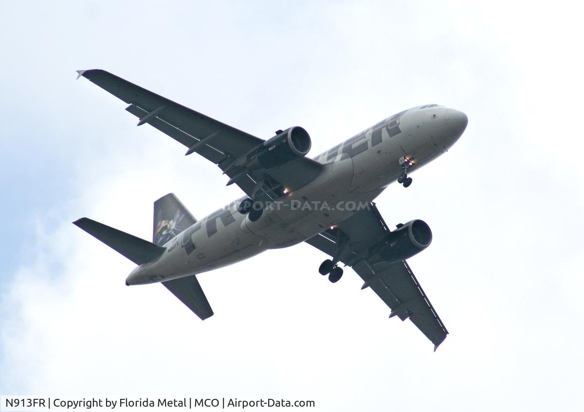 N913FR, 2002 Airbus A319-111 C/N 1863, Frontier 