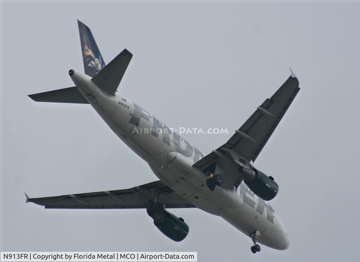 N913FR, 2002 Airbus A319-111 C/N 1863, Frontier 