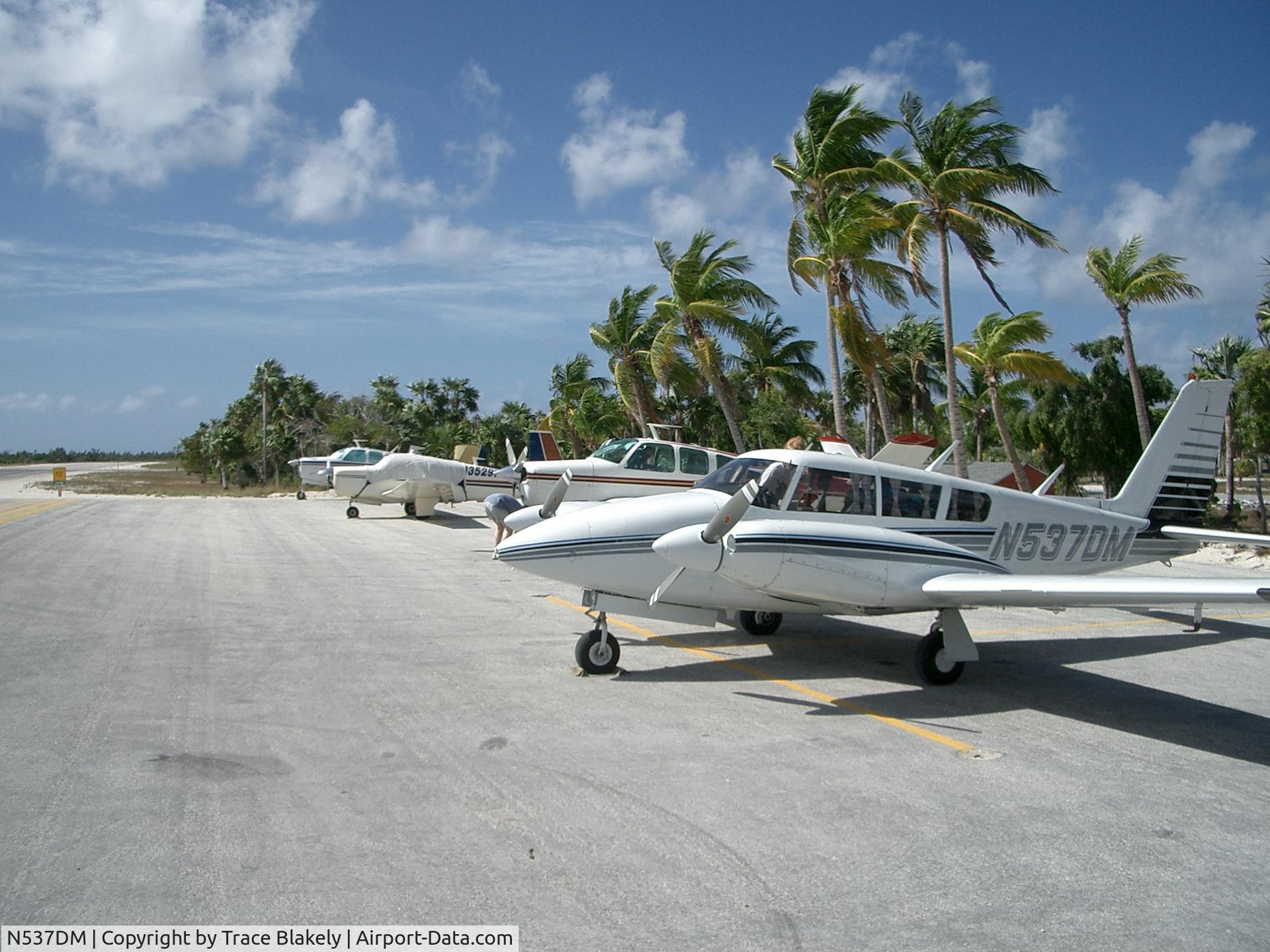 N537DM, 1969 Piper PA-30 Twin Comanche Twin Comanche C/N 30-1863, N537DM at Hawks Nest Cat Island Bahamas