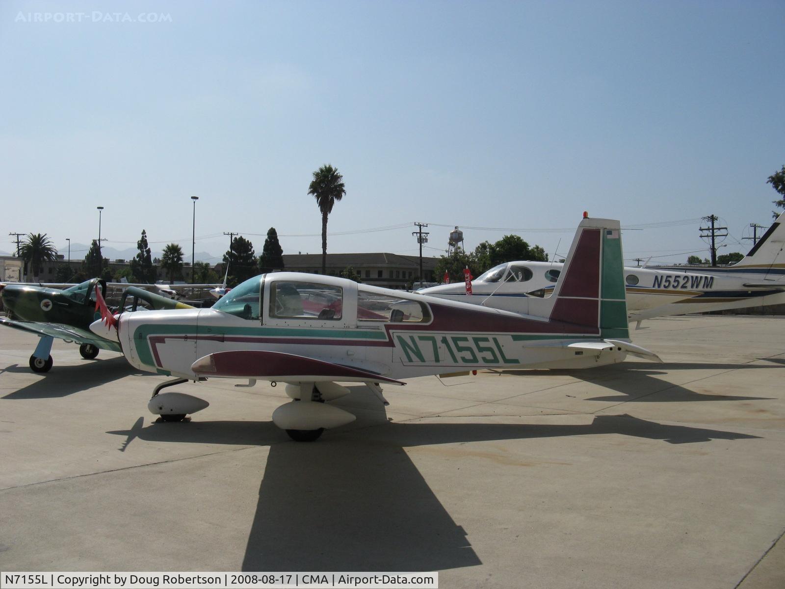 N7155L, 1973 Grumman American AA-5 Traveler C/N AA5-0455, 1973 Grumman American AA-5 TRAVELER, Lycoming O-320 150 Hp