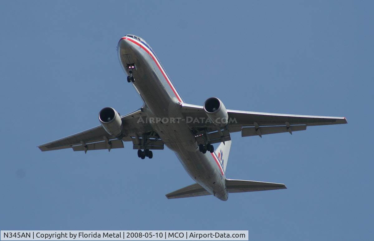 N345AN, 2003 Boeing 767-323(ER) C/N 33084, American 767-300 arriving from DFW
