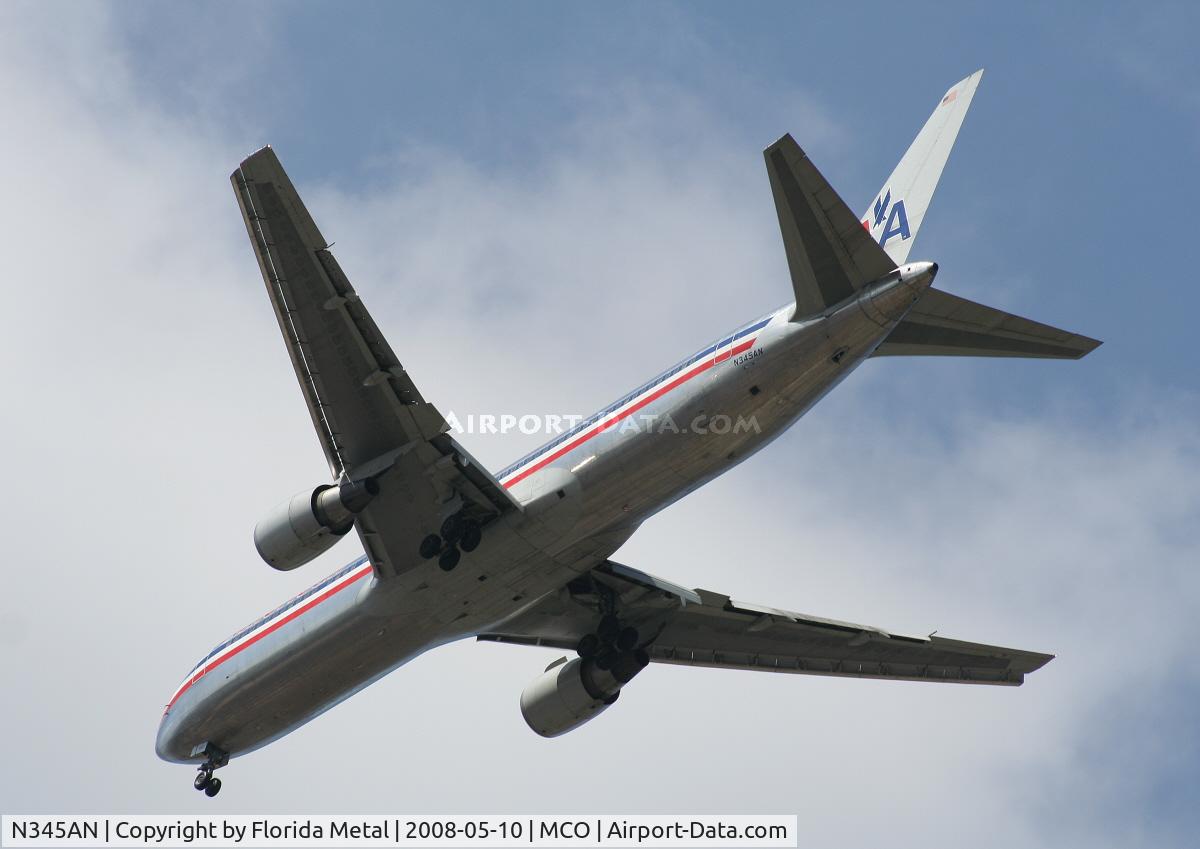 N345AN, 2003 Boeing 767-323(ER) C/N 33084, American 767-300 arriving from DFW