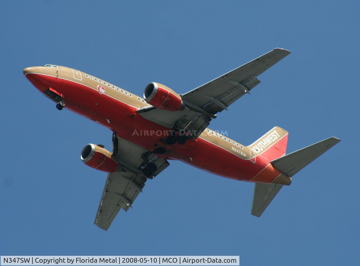 N347SW, 1989 Boeing 737-3H4 C/N 24374, Southwest 737-300