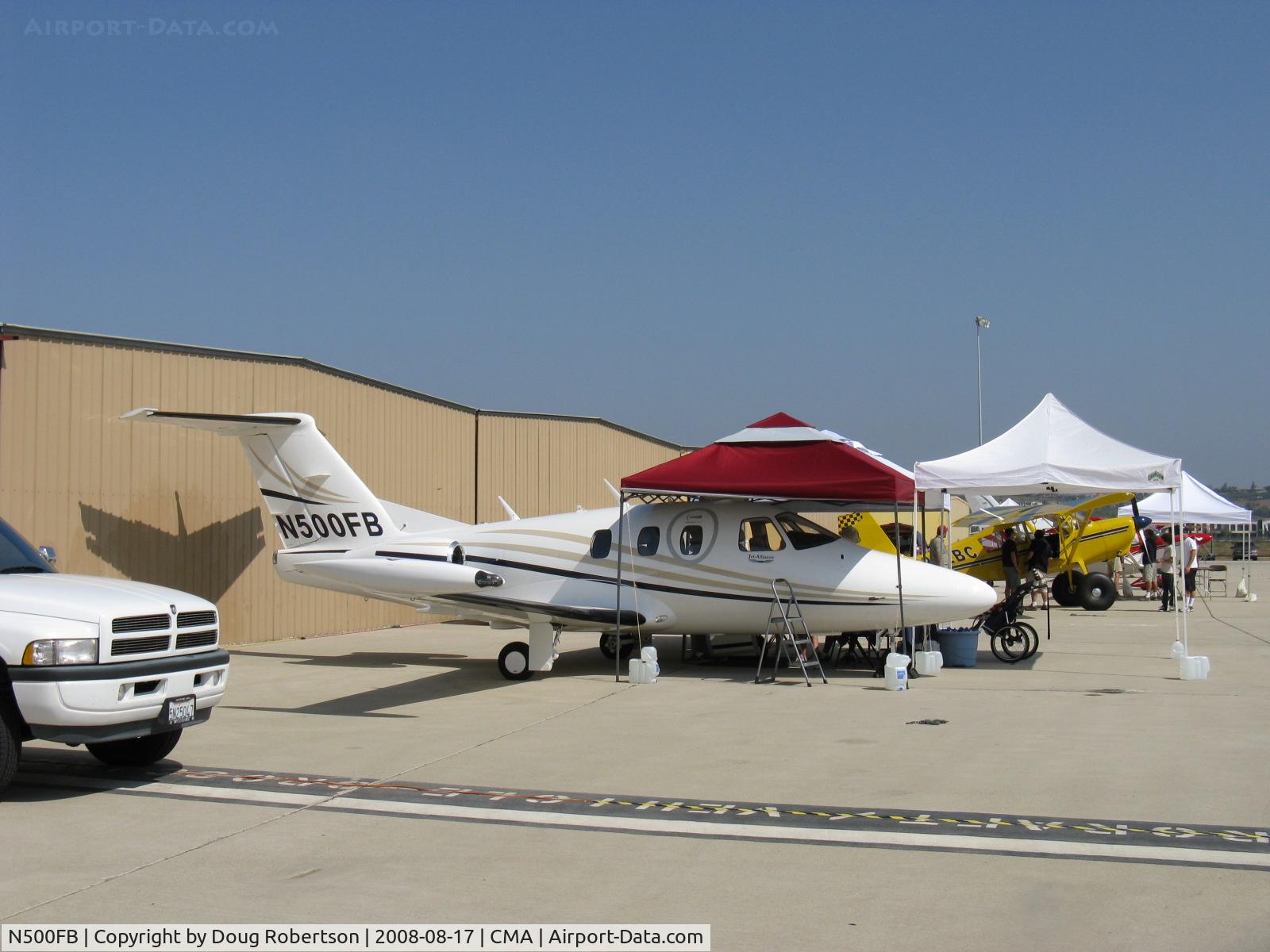 N500FB, 2008 Eclipse Aviation Corp EA500 C/N 000185, 2008 Eclipse Aviation EA500, two P&W(C)PW610F-A Turbofans 900 lb st each