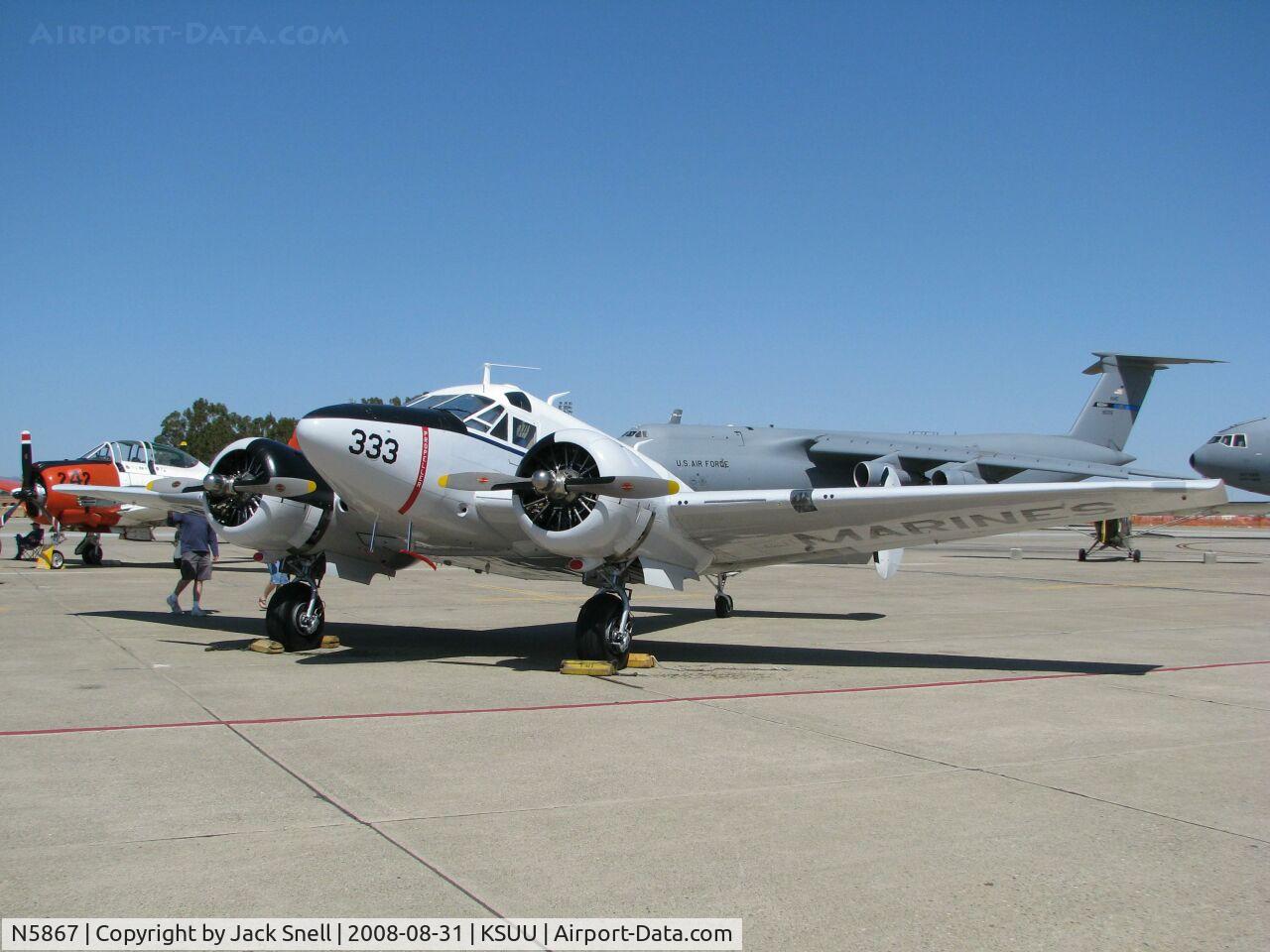 N5867, 1957 Beech E18S C/N BA-333, 2008 Travis Air Expo