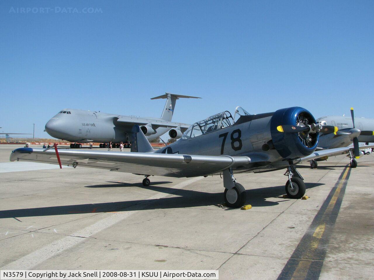 N3579, 1958 North American SNJ-5 Texan C/N 51678, 2008 Travis Air Expo