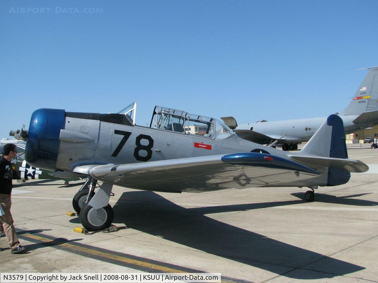 N3579, 1958 North American SNJ-5 Texan C/N 51678, 2008 Travis Air Expo