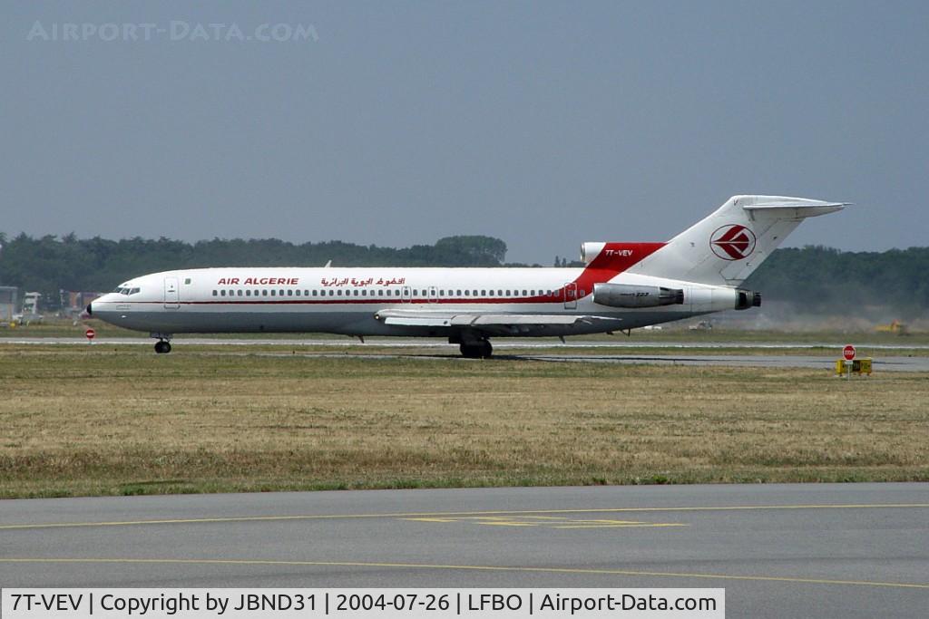 7T-VEV, 1980 Boeing 727-2D6 C/N 22374, B727-2D6Adv