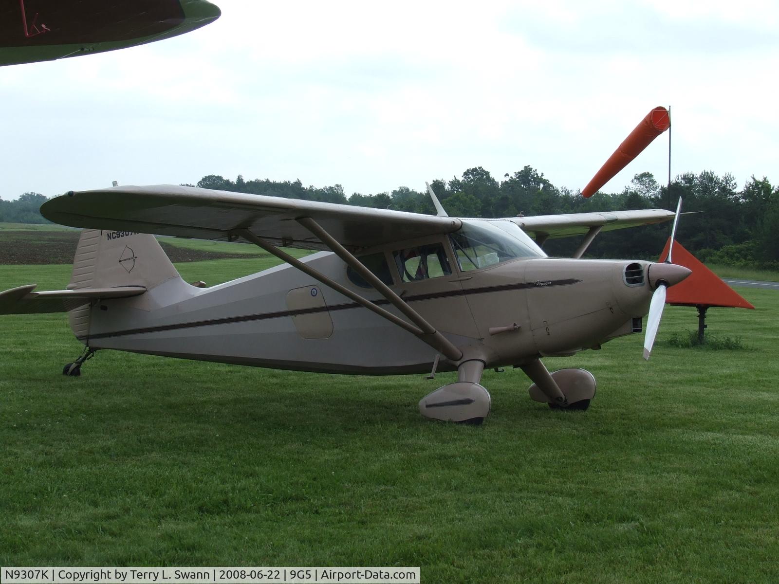 N9307K, 1947 Stinson 108-2 Voyager C/N 108-2307, Flew in for breakfast.