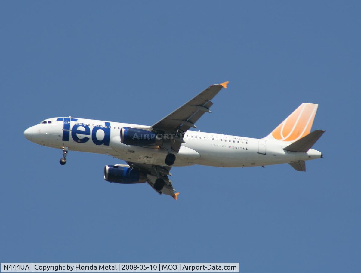 N444UA, 1998 Airbus A320-232 C/N 824, Ted A320