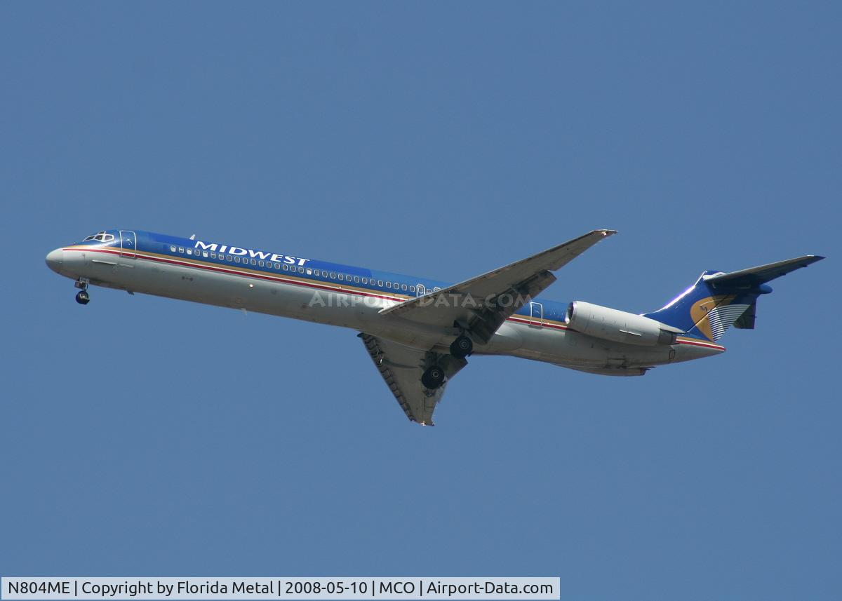N804ME, 1981 McDonnell Douglas MD-81 (DC-9-81) C/N 48030, Midwest MD-81