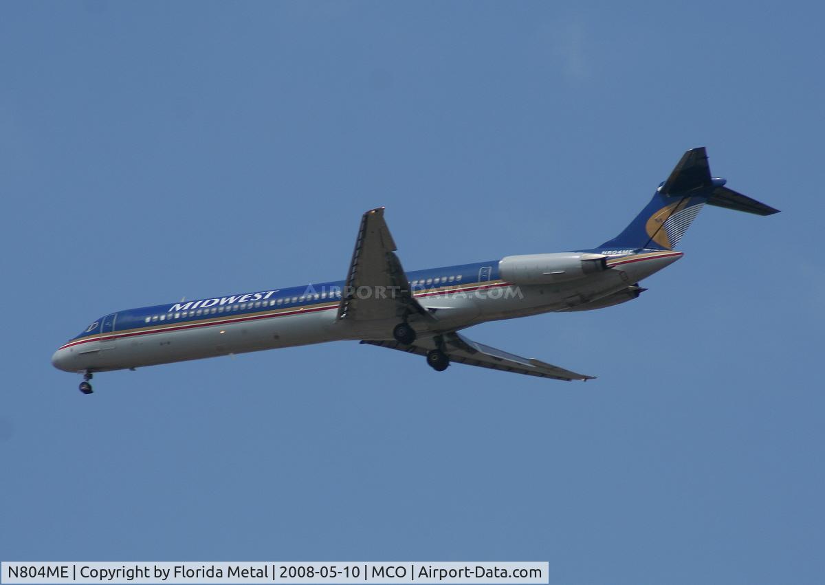 N804ME, 1981 McDonnell Douglas MD-81 (DC-9-81) C/N 48030, Midwest MD-81