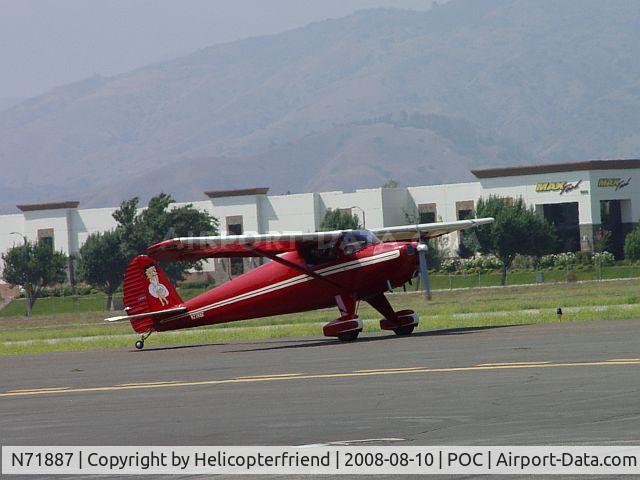 N71887, 1946 Luscombe 8E Silvaire C/N 3314, Betty Boop Taxiing for take-off