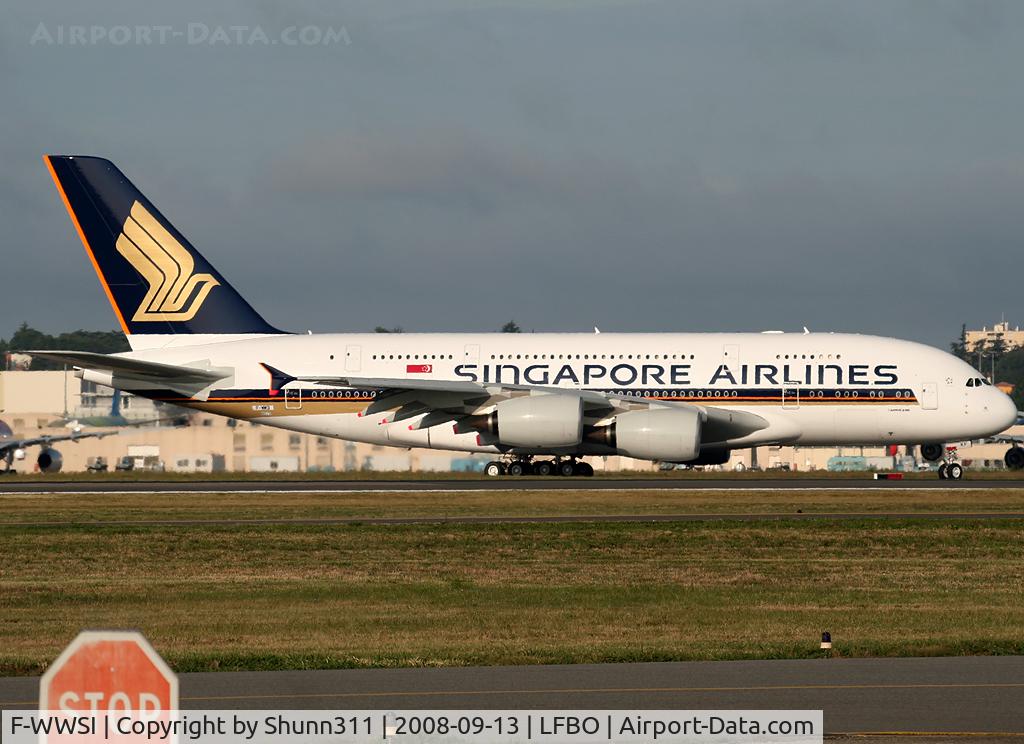 F-WWSI, 2008 Airbus A380-841 C/N 012, C/n 0012 - Sixth A380 for SIA... To be 9V-SKF