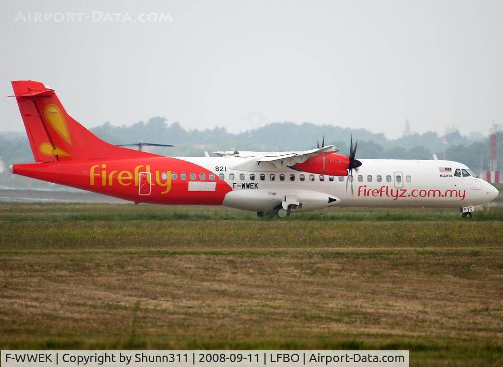 F-WWEK, 2008 ATR 72-212A C/N 821, C/n 821