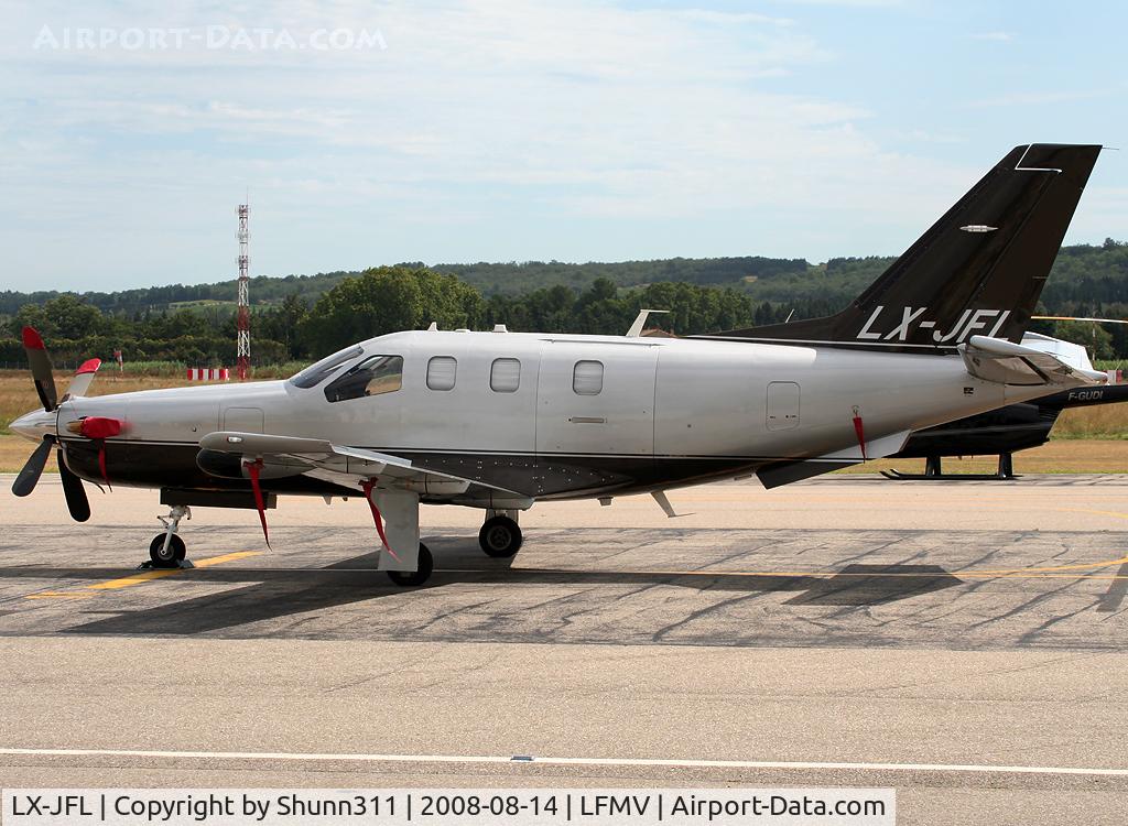 LX-JFL, 2007 Socata TBM-850 C/N 391, Parked at the General Aviation area...