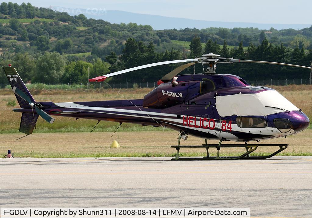 F-GDLV, Eurocopter AS-355F-1 Ecureuil 2 C/N 5265, Parked at the General Aviation area...