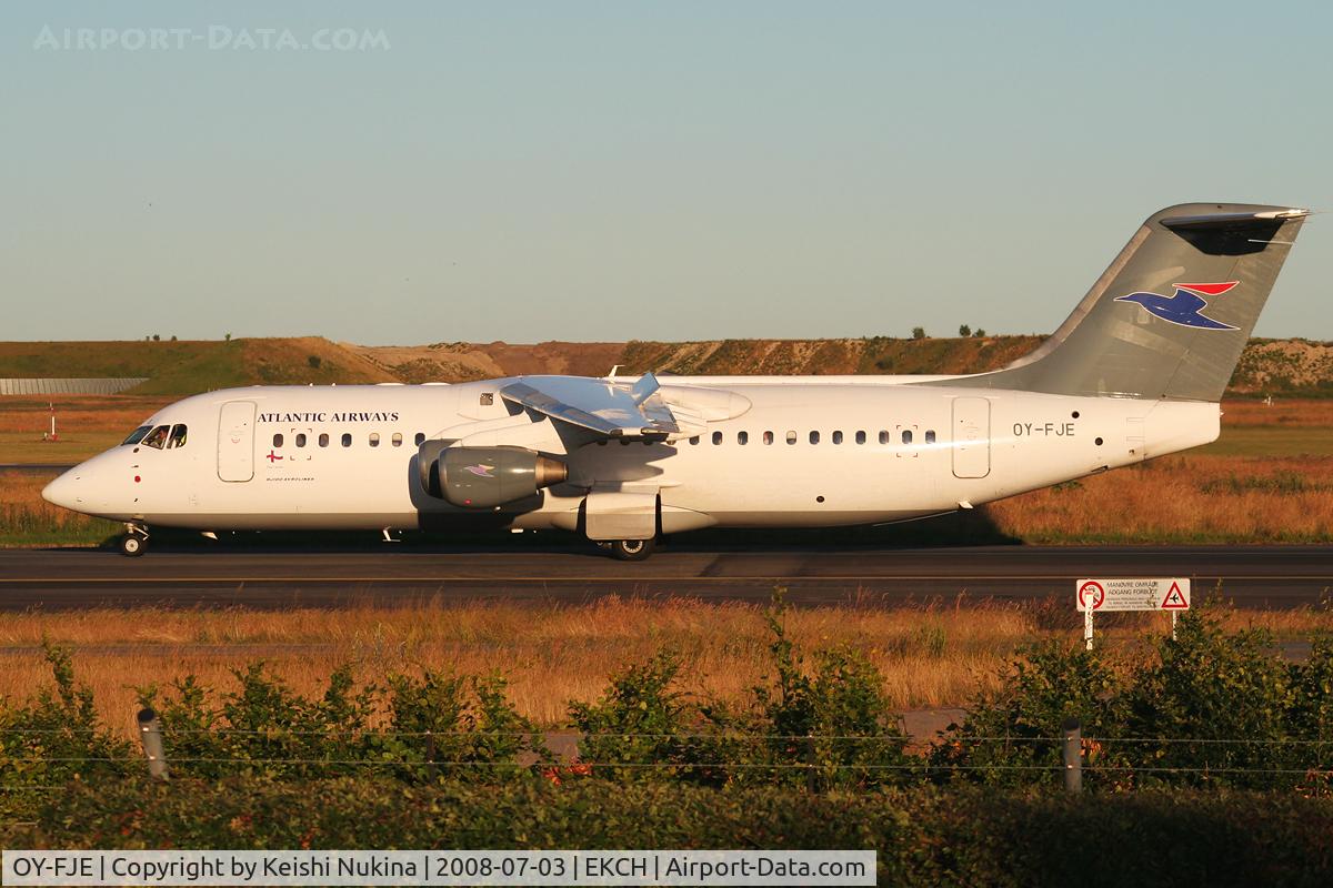 OY-FJE, 1993 British Aerospace Avro 146-RJ100 C/N E3234,  