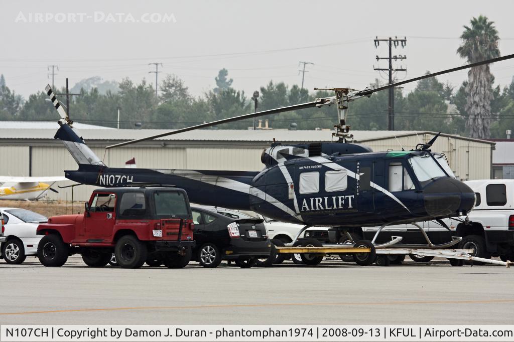 N107CH, 1967 Bell UH-1H Iroquois C/N 9488 (67-17290), Taken at Fullerton Airport